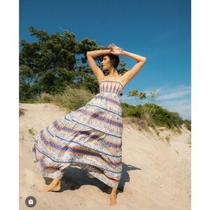 Guadalupe Design Multicolor Print Garden Dress Size Small